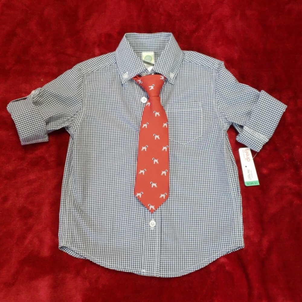 Little Me Shirt & tie